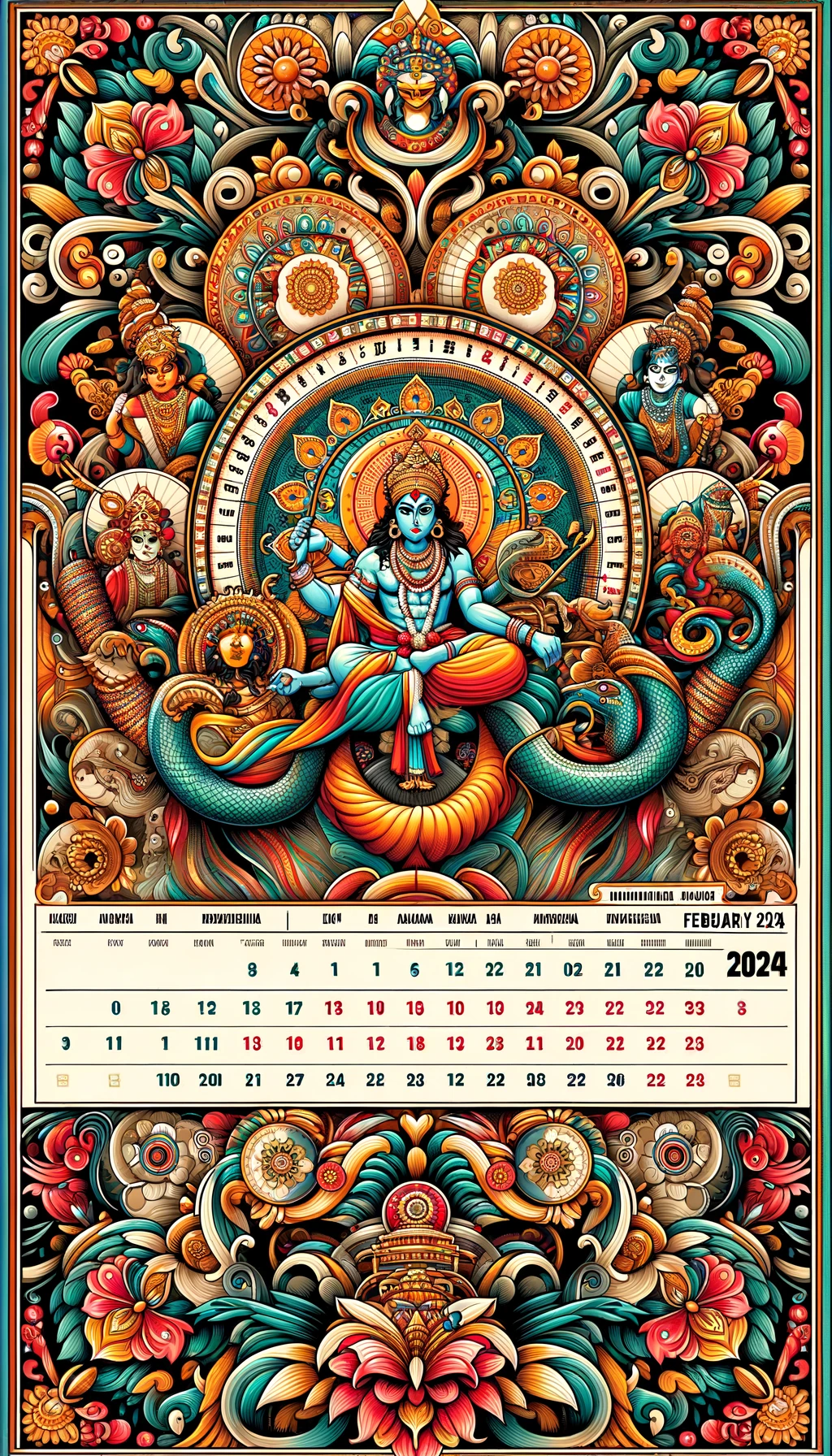 hindu calendar february 2024 dhaarmi